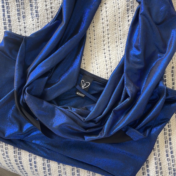 Windsor shimmery blue top - Picture 3 of 3